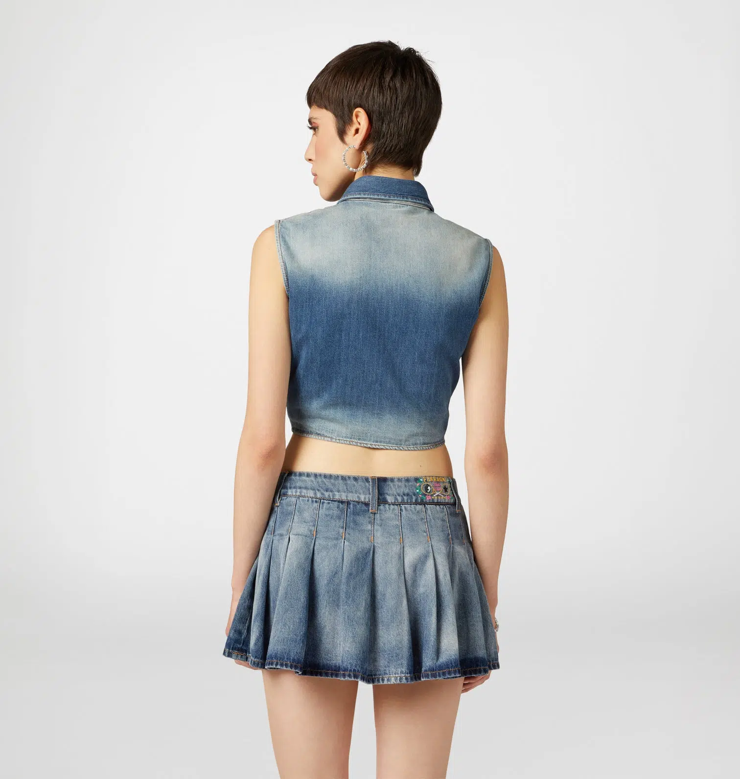 Chiara Ferragni Tennis Club Denim Bluse 3 Chiara Ferragni Tennis Club Denim Bluse – Bild 3