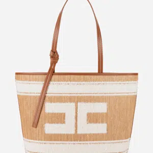 Elisabetta Franchi Shopper East-West aus Raphia 5 BS27A32E2 BS27A32E2 BC4 1 DF