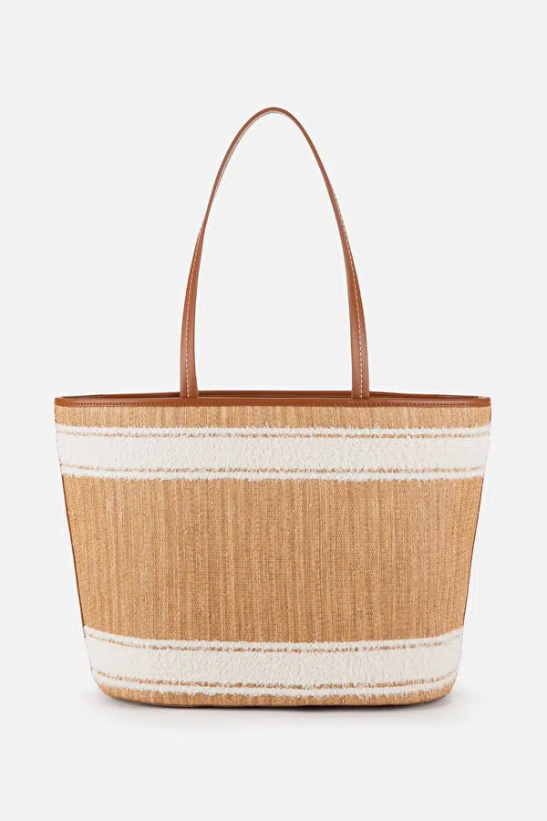 Elisabetta Franchi Shopper East-West aus Raphia 3 Elisabetta Franchi Shopper East-West aus Raphia – Bild 3