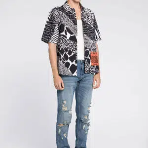 Just Cavalli Zerrissene Jeans mit geradem Bein