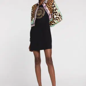 Just Cavalli Mini-Kleid mit Kristallverzierungen