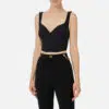 Elisabetta Franchi Bustier-Top aus Crêpe 11 CF3021MS99E72624 TO00936E2 110 1