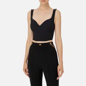 Elisabetta Franchi Bustier-Top aus Crêpe