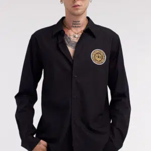 Just Cavalli Tiger Logo Hemd 7 RRT995-RR257-FM614 RRT995RR257FM614 ECOM BACK