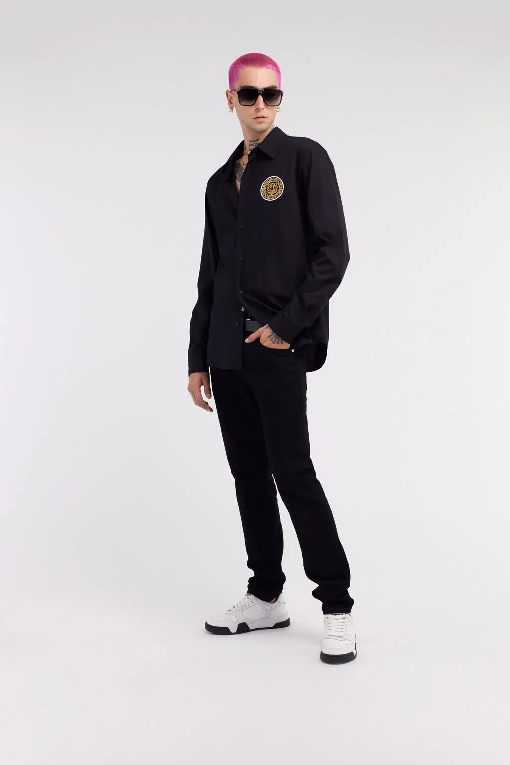 Just Cavalli Tiger Logo Hemd 1 Just Cavalli Tiger Logo Hemd