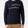 MC2 Saint Barth Pullover mit „Non sarà un'avventura“-Stickerei 8 232MA1485L417 embroidery sweater man blue 1 1400x