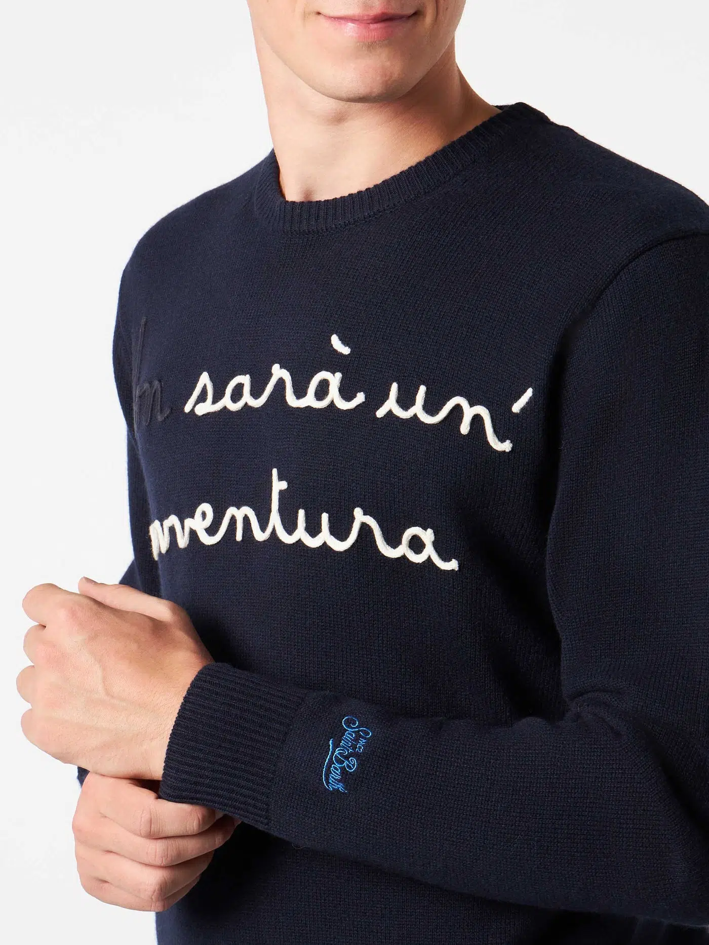 MC2 Saint Barth Pullover mit „Non sarà un'avventura“-Stickerei 2 MC2 Saint Barth Pullover mit „Non sarà un'avventura“-Stickerei – Bild 2