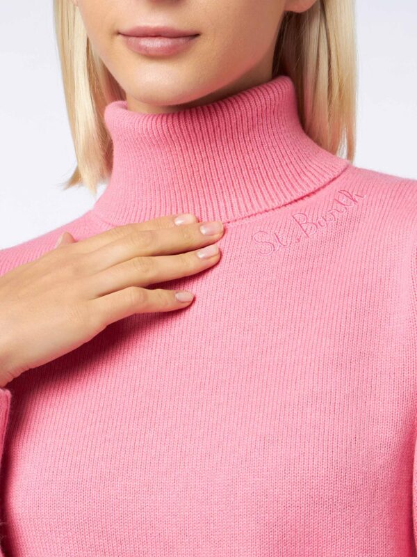 MOD0001 / 11538E MOD0001 11538E woman pink turtleneck sweater