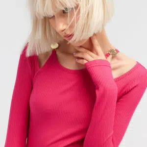 Just Cavalli Ribbed Top 8 RKT885-RK391-DR0H1 RKT885RK391DR0H1 ECOM DETAIL2