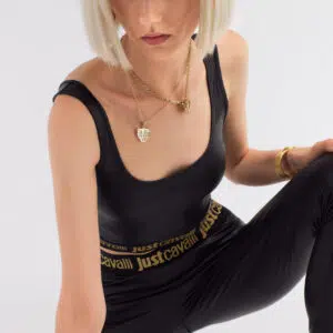 Just Cavalli Crop Top in Lederoptik 7 KT923-RK430-FM614 RKT923RK430FM614 ECOM DETAIL1