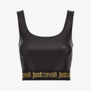 Just Cavalli Crop Top in Lederoptik 9 KT923-RK430-FM614 RKT923RK430FM614 ECOM STILL