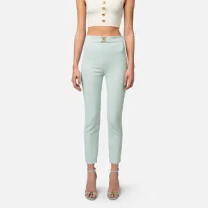 Elisabetta Franchi Gerade geschnittene Hose aus Stretch-Crêpe 6 PAT1441E2_BV9 PAT1441E2 BV9 4 D