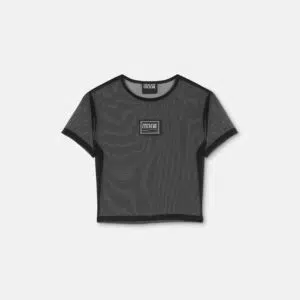 Versace Jeans Couture Crop-T-Shirt 7 E76HAH6A2-EJ0035_E899 90 E76HAH6A2 EJ0035 E899 10 MeshPieceNumberLogoCropTShirt Women Versace online store 0 2