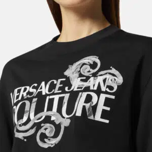 Versace Jeans Couture Watercolour T-Shirt 8 E76HAHG01-ECJ00G_E899 90 E76HAHG01 ECJ00G E899 16 WatercolorCoutureLogoTShirt Women Versace online store 0 2