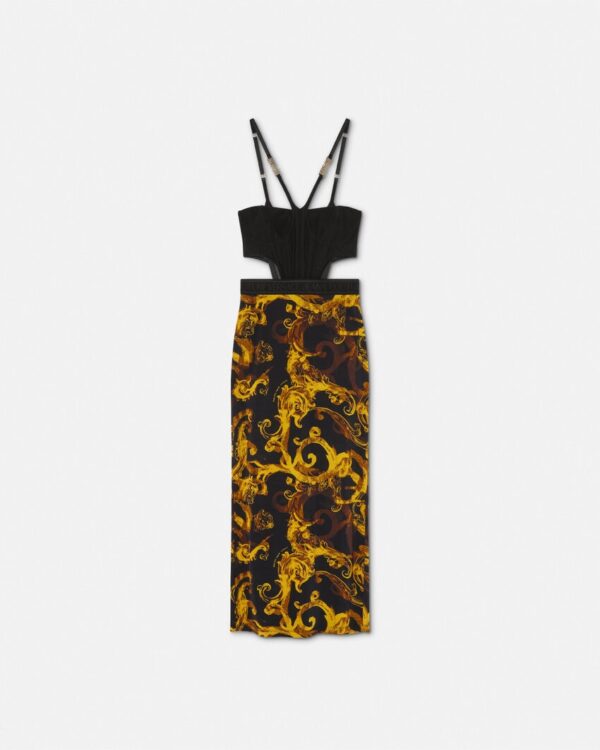 Versace Jeans Couture Watercolour Couture Korsett-Midikleid – Bild 4