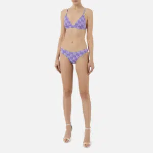 Elisabetta Franchi Bikini aus Lycra mit Logo-Print