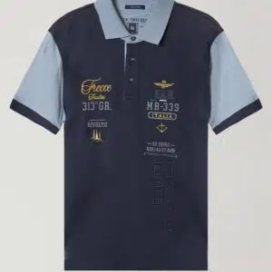 Aeronautica Militare PAN besticktes Poloshirt 13 241PO1773P173 aeronauticamilitare 241po1773p173 94474 pan embroidered piqu polo shirt 3 1