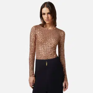 Elisabetta Franchi Body mit Pailletten mit Chevron-Motiv 7 BO01442E2_283 BO01442E2 283 4 D