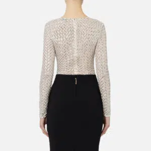 Elisabetta Franchi Body mit Pailletten mit Chevron-Motiv 4 BO01442E2_900 BO01442E2 900 3