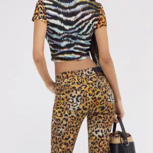 Just Cavalli Cropped T-Shirt 6 76PAH6A7-JS257-MS3 SFT074SF919E0103 ECOM BACK