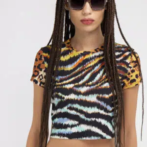 Just Cavalli Cropped T-Shirt 8 76PAH6A7-JS257-MS3 SFT074SF919E0103 ECOM DETAIL1