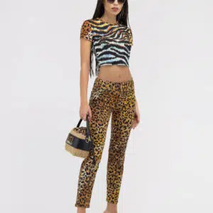 Just Cavalli Cropped T-Shirt