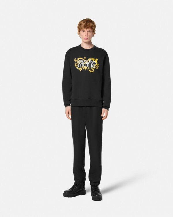 E77GAIE05-ECF02E_EG89 90 E77GAIE05 ECF02E EG89 14 LogoRegularFitSweatshirt Sweatshirts Versace online store 0 3