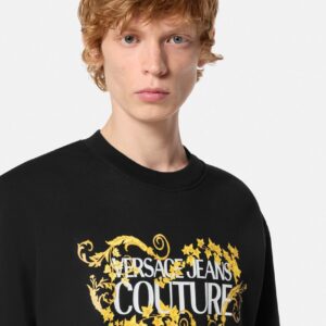 E77GAIE05-ECF02E_EG89 90 E77GAIE05 ECF02E EG89 16 LogoRegularFitSweatshirt Sweatshirts Versace online store 0 3