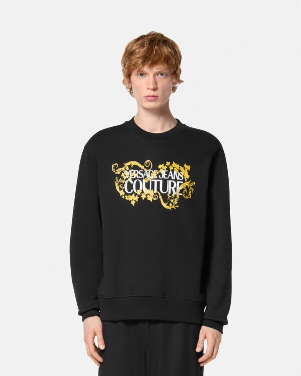 E77GAIE05-ECF02E_EG89 90 E77GAIE05 ECF02E EG89 18 LogoRegularFitSweatshirt Sweatshirts Versace online store 0 3