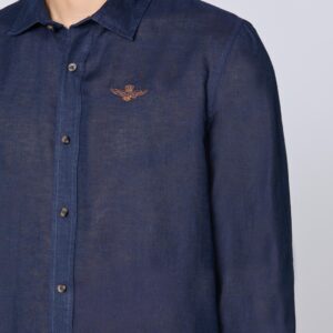 241CA1239CT3089_08347 aeronauticamilitare 241ca1239ct3089 08347 long sleeve linen shirt 4 1