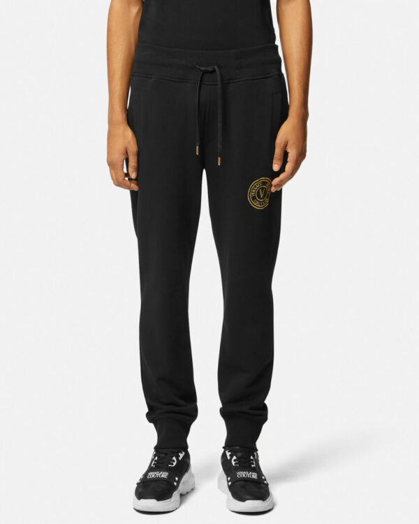 E76GAAT02-ECF01T_EG89 90 E76GAAT02 ECF01T EG89 18 VEmblemSweatpants Pants Versace online store 0 2