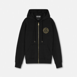 E76GAIT02-ECF01T_EG89 90 E76GAIT02 ECF01T EG89 10 VEmblemZipHoodie Sweatshirts Versace online store 0 2