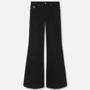 Versace Jeans Couture Ausgestellte Verzierte Jeans 9 E77HAB506-ECDW00_E909 90 E77HAB506 ECDW00 E909 10 EmbellishedFlaredJeans Pants Versace online store 0 2
