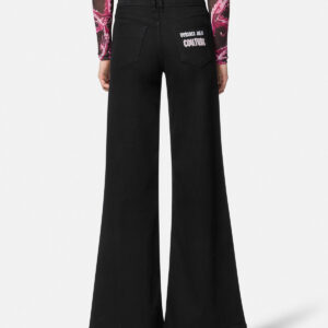 E77HAB506-ECDW00_E909 90 E77HAB506 ECDW00 E909 20 EmbellishedFlaredJeans Pants Versace online store 0 2