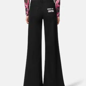 Versace Jeans Couture Ausgestellte Verzierte Jeans 7 E77HAB506-ECDW00_E909 90 E77HAB506 ECDW00 E909 20 EmbellishedFlaredJeans Pants Versace online store 0 2