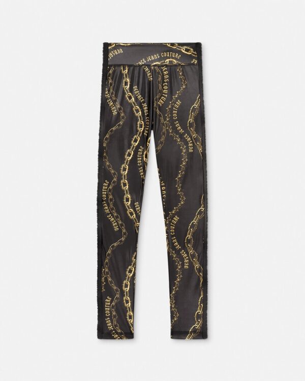 E77HAC114-EJS417_EG89 90 E77HAC114 EJS417 EG89 10 ChainCoutureLeggings Pants Versace online store 1 2