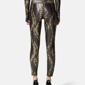 Versace Jeans Couture Chain Couture Leggings 7 E77HAC114-EJS417_EG89 90 E77HAC114 EJS417 EG89 20 ChainCoutureLeggings Pants Versace online store 1 2