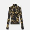 BO01347E2 90 E77HAH2A5 EJS358 EG89 10 ChromoCoutureRuchedTShirt ShirtsTops Versace online store 0 2