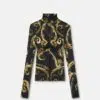 Versace Jeans Couture Chromo Couture Oberteil 10 E77HAH608-EJS409_EG89 90 E77HAH2A5 EJS358 EG89 10 ChromoCoutureRuchedTShirt ShirtsTops Versace online store 0 2