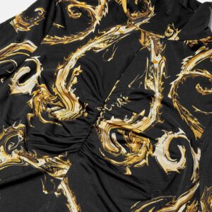 E77HAH2A5-EJS358_EG89 90 E77HAH2A5 EJS358 EG89 14 ChromoCoutureRuchedTShirt ShirtsTops Versace online store 0 2