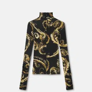Versace Jeans Couture Chromo Couture Oberteil 6 E77HAH2A5-EJS358_EG89 90 E77HAH2A5 EJS358 EG89 16 ChromoCoutureRuchedTShirt ShirtsTops Versace online store 0 2