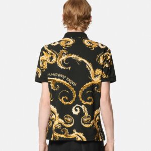 E77GAG6S0-EJS390_EG89 90 E77GAG6S0 EJS390 EG89 20 ChromoCoutureSlimFitPoloShirt TShirtsPolos Versace online store 0 2