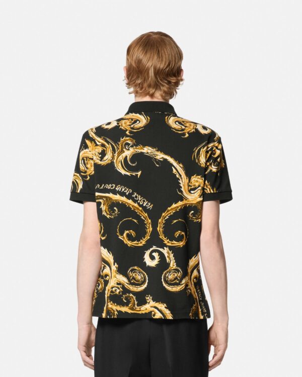 E77GAG6S0-EJS390_EG89 90 E77GAG6S0 EJS390 EG89 20 ChromoCoutureSlimFitPoloShirt TShirtsPolos Versace online store 0 2