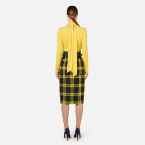 Elisabetta Franchi Body aus Jersey mit einem Kragen in Schaloptik 5 BO01347E2 BO01347E2 F28 6 D