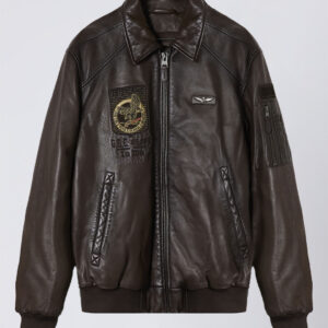 242PN950PL249 aeronauticamilitare 242pn950pl249 00083 embroidered 36th wing leather jacket 3 1