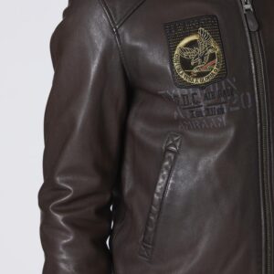 242PN950PL249 aeronauticamilitare 242pn950pl249 00083 embroidered 36th wing leather jacket 4 1