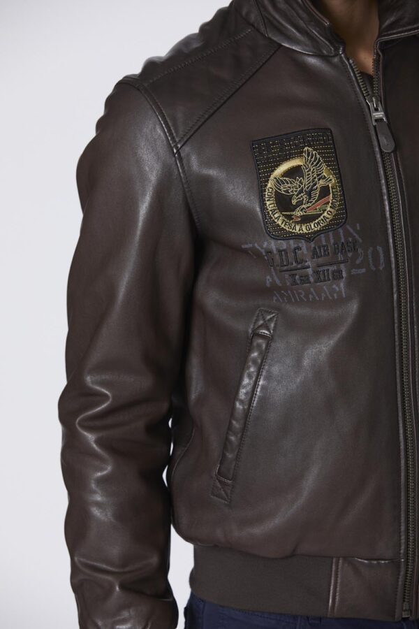 242PN950PL249 aeronauticamilitare 242pn950pl249 00083 embroidered 36th wing leather jacket 4 1