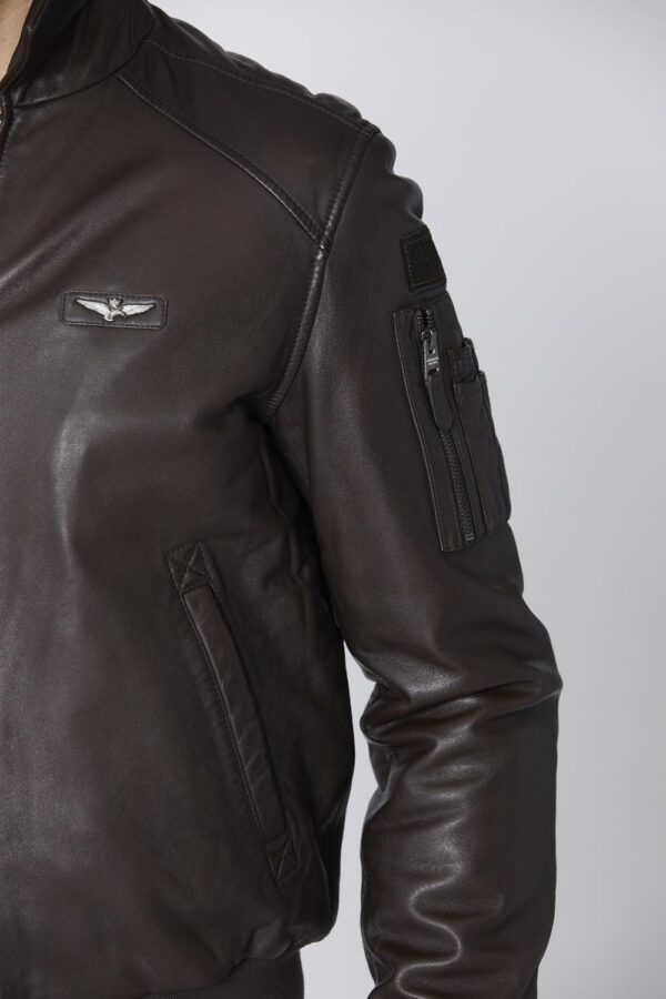 242PN950PL249 aeronauticamilitare 242pn950pl249 00083 embroidered 36th wing leather jacket 5 1