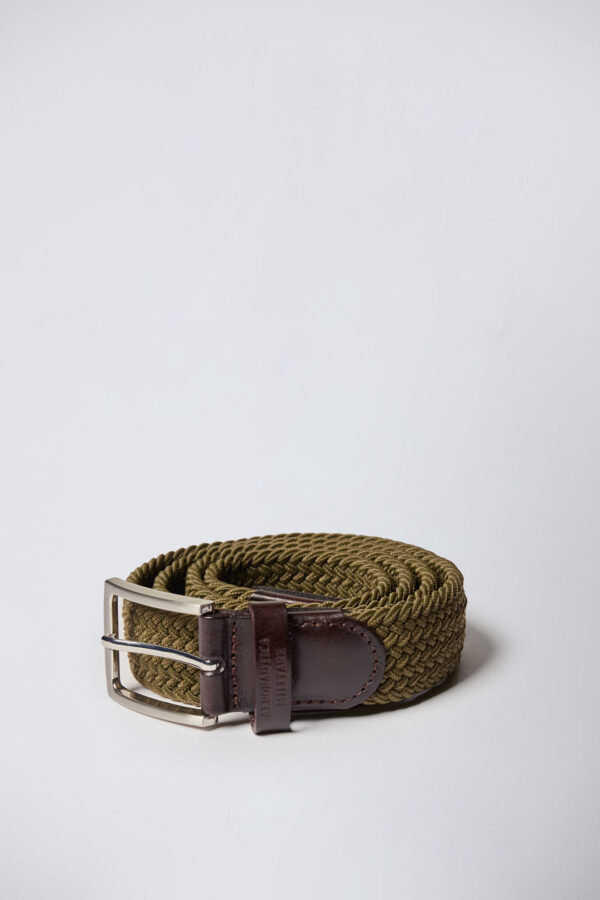 242CI307CT3454_39316 aeronauticamilitare 242ci307ct3454 39316 braided elastic webbing belt 1 1