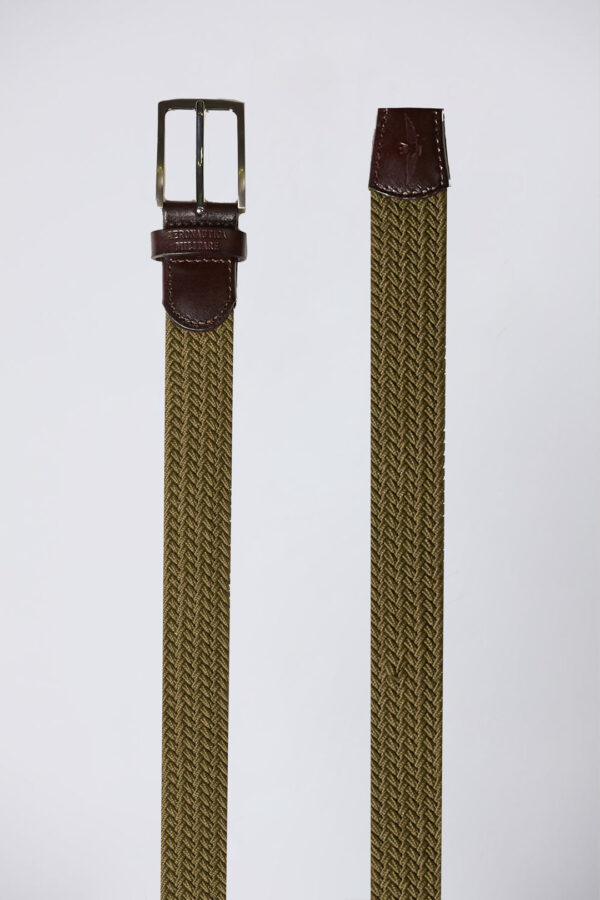 242CI307CT3454_39316 aeronauticamilitare 242ci307ct3454 39316 braided elastic webbing belt 2 1